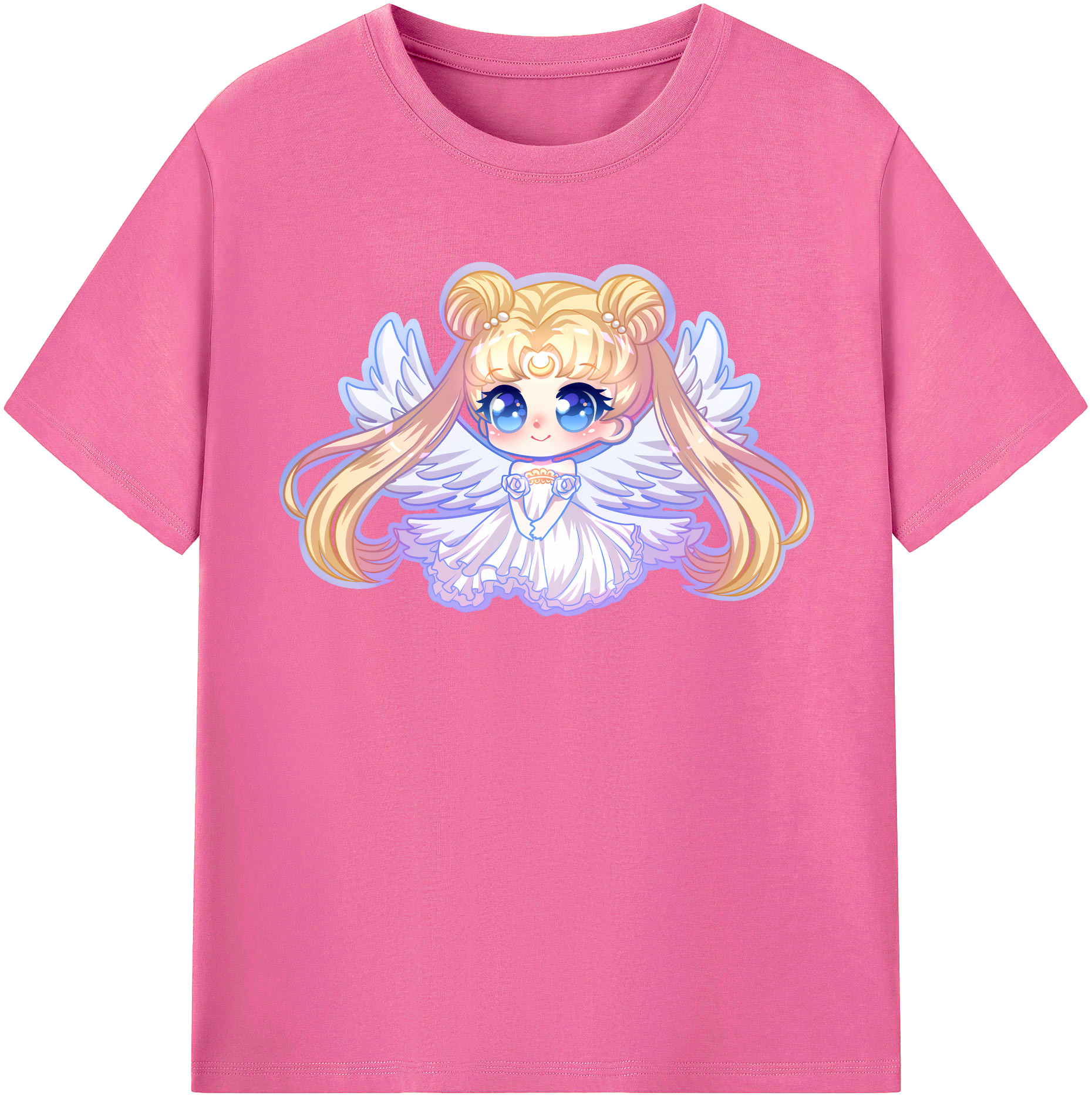 （画像用） 美少女戦士セーラームーン 愛野 美奈子 あいの みなこ Sailor Moon Aino Minako レディースカジュアルプリントTシャツ（綿100％）